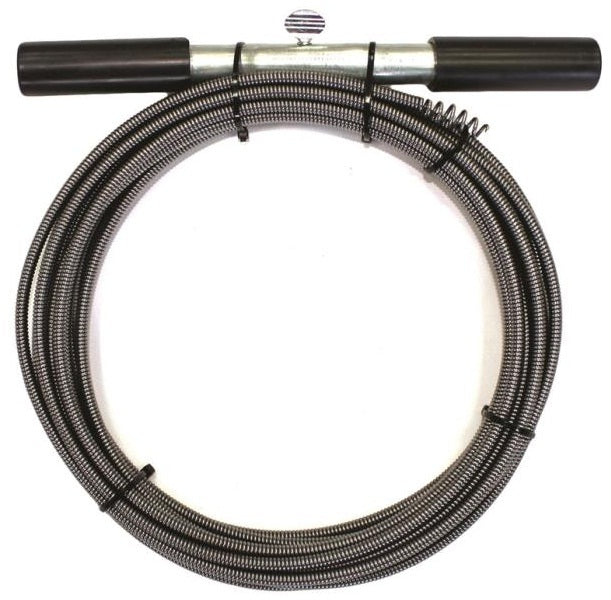 Prosource DC00003-25 Drain Pipe Auger, 3/8" x 25', Black