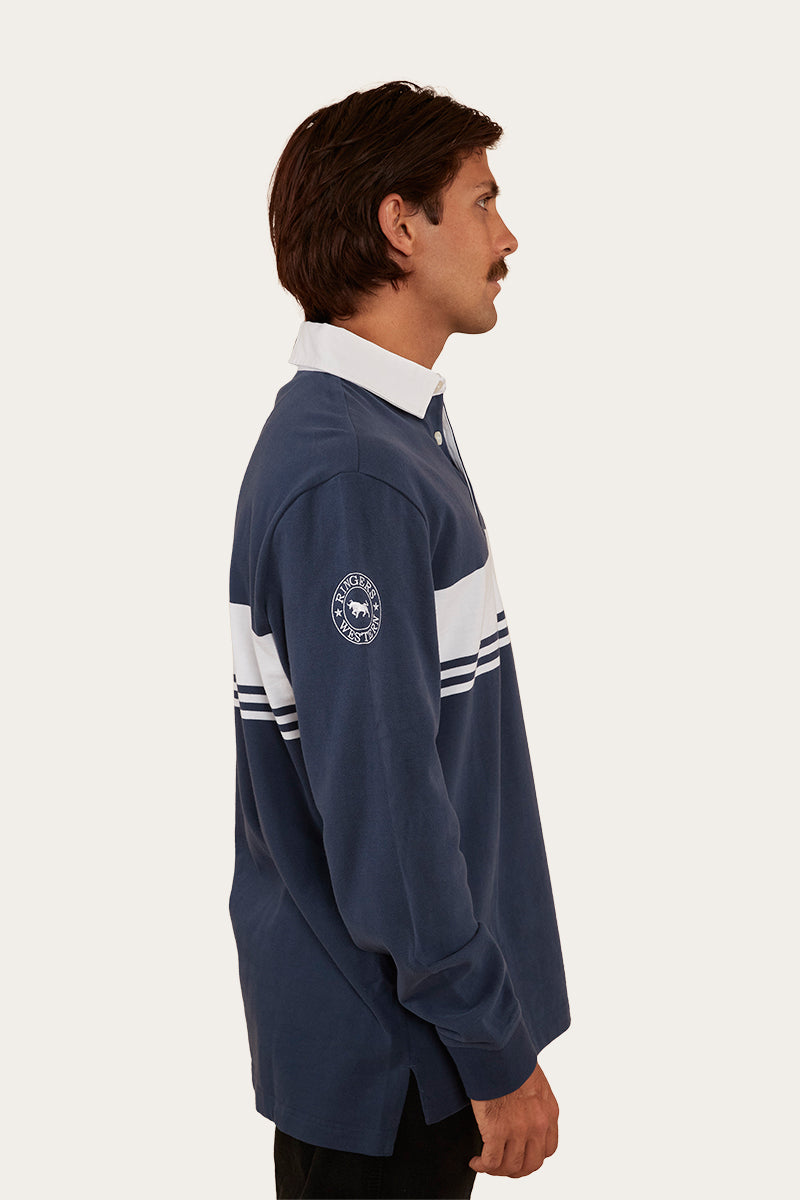 Edmonton Mens Rugby Jersey - Navy/White