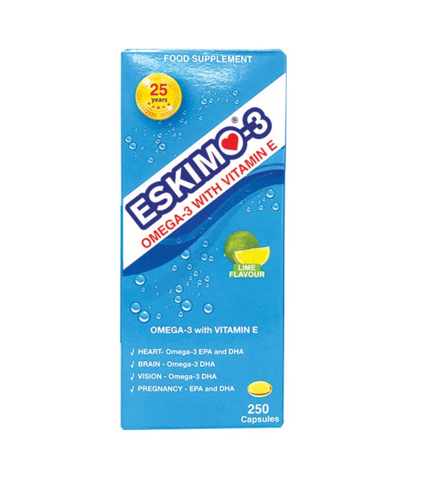 Eskimo-3 with Omega 3 & Vitamin E 250 Capsules