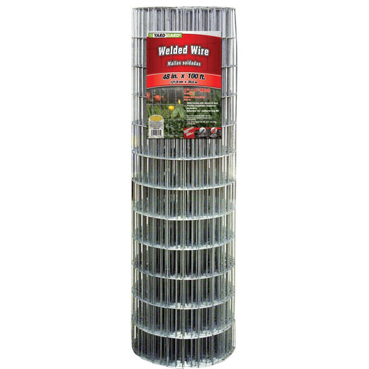 YardGard 308312B Galvanized Welded Wire Fence, 14-Gauge, 4"x2" Mesh, 48"x100'