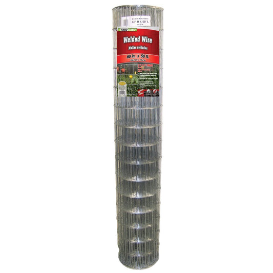 YardGard® 308303B Galvanized Welded Wire Fence, 14-Gauge, 4"x2" Mesh, 60"x50'