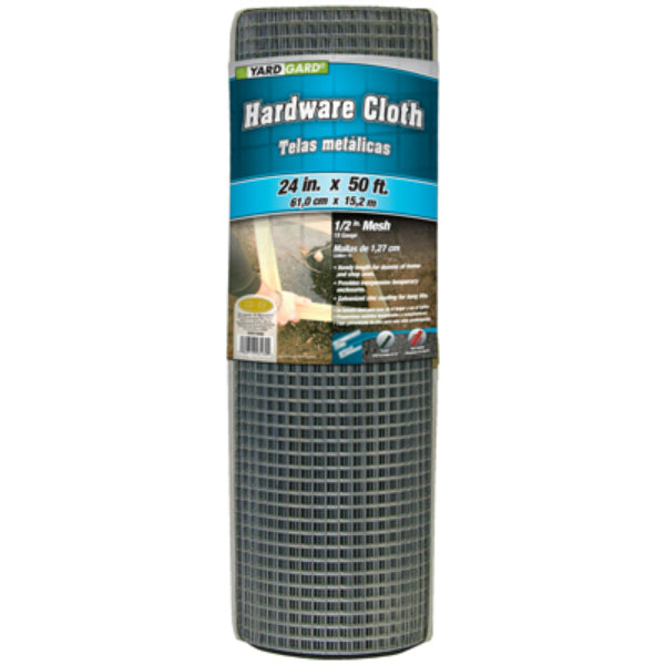 YardGard® 308199B Galvanized Hardware Cloth, 19-Gauge, 1/2" Mesh, 24" x 50'
