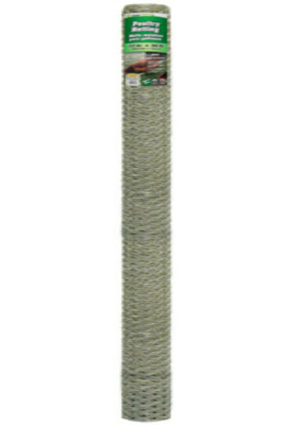 YardGard® 308447B Galvanized Poultry Netting, 20-Gauge, 1" Mesh, 72" x 50'