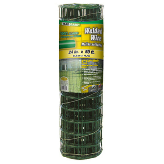 YardGard® 308349A Vinyl Coated Welded Wire Fence, 14-Gauge, 24" x 50'