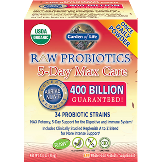 RAW Probiotics 5 Day Max Care