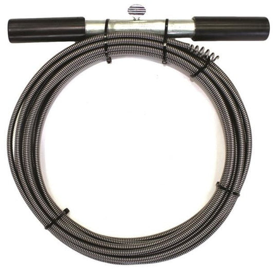 Prosource DC00003-25 Drain Pipe Auger, 3/8" x 25', Black