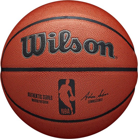 WILSON NBA Authentic Series Basketball - Indoor/Outdoor, Size 7 - 29.5"