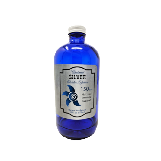 Chelated Silver , 150 ppm , 16 oz