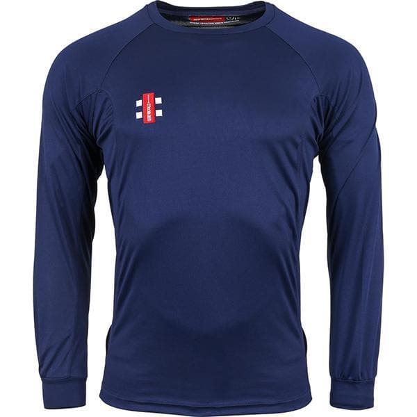 Gray-Nicolls Matrix Long Sleeve Tee Shirt Navy