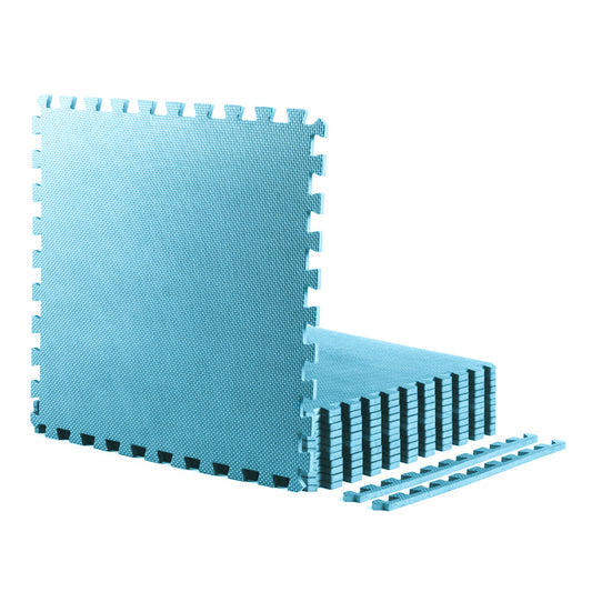Sky Blue Heavy-Duty Interlocking Foam Mat