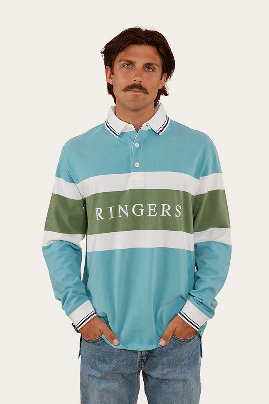 Redding Mens Rugby Jersey - Arctic Blue