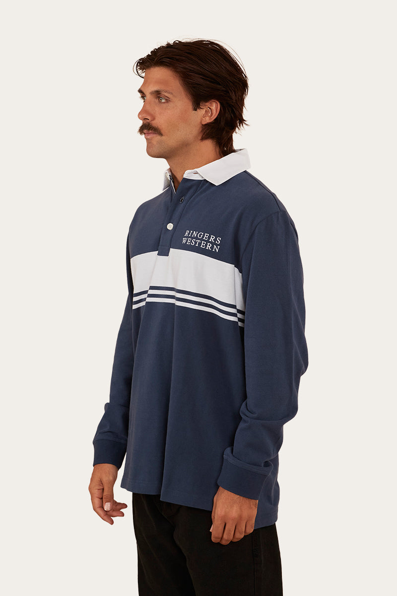 Edmonton Mens Rugby Jersey - Navy/White