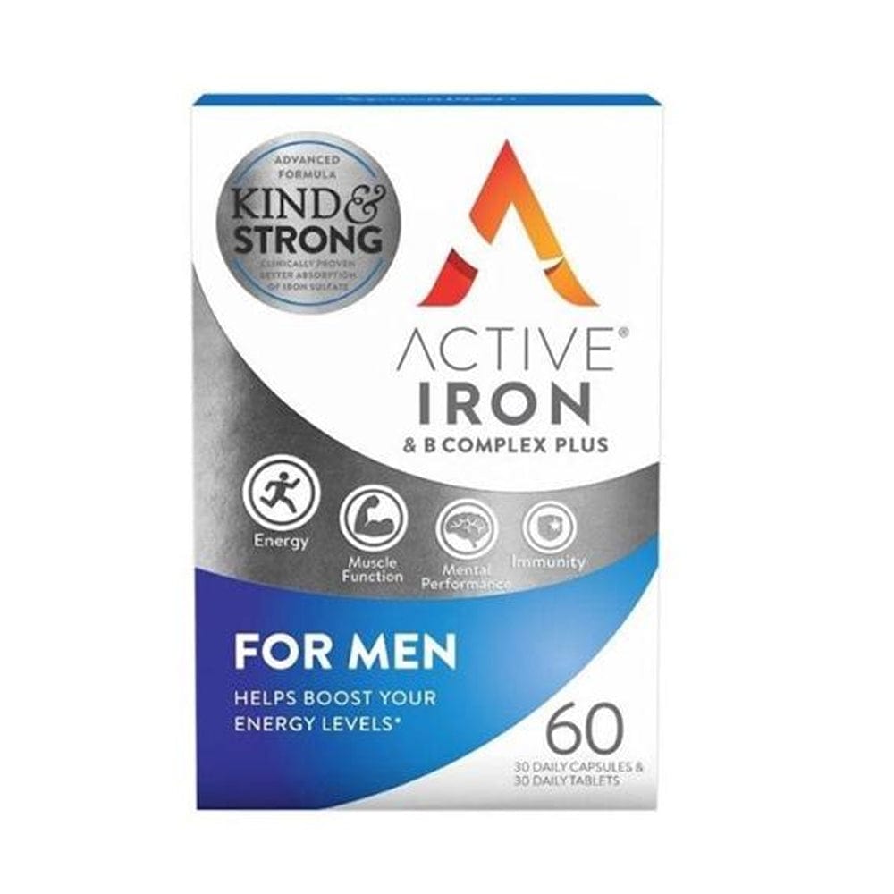 Active Iron & B Complex Plus For Men 60 Capsules
