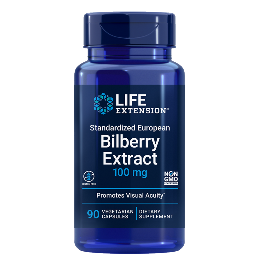Bilberry Extract 100 mg 90 Vegetarian Capsules