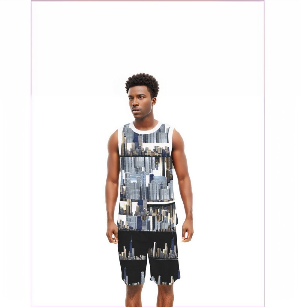 multi-colored - City Blocks Men's Basketball Suit - mens basketball set at TFC&H Co.