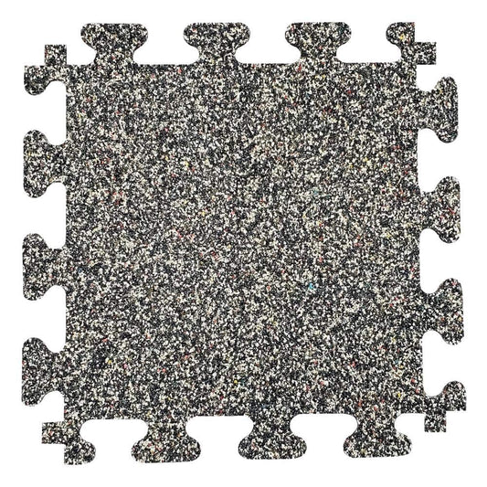 18 in. x 18 in. Rubber Gym/Exercise Flooring Tiles (14.32 sq. ft.) (6-Pack) - $25